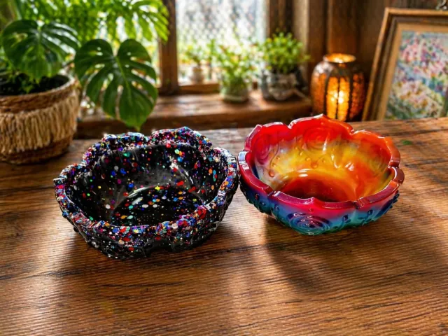 Rose petal trinket bowls